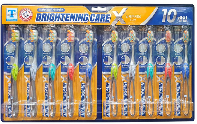 T STANDARD 암앤해머 브라이트닝 칫솔, 1개