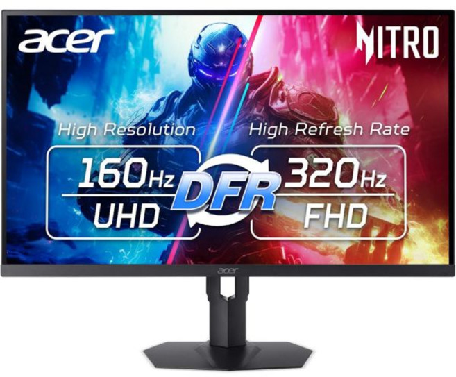 Acer Nitro 27인치 4K UHD 3840 x 2160 게이밍 IPS 미니LED 모니터 | AMD FreeSync Premium 160Hz 주사율에서 FHD 320Hz(