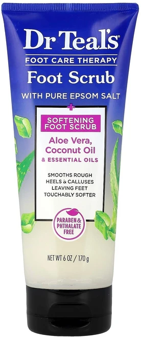 닥터틸스 풋 케어 테라피 순수 엡솜 소금 함유 풋 스크럽 170g (6oz) DCT-01525 - 쿠팡