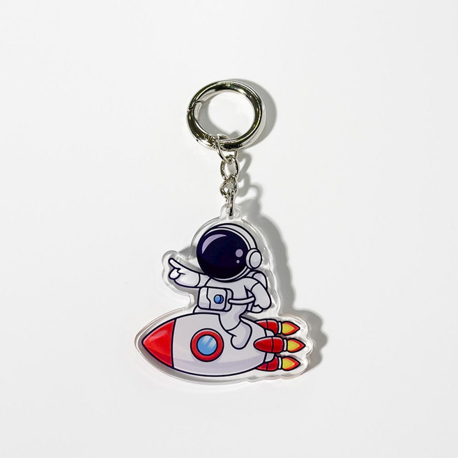 에버피크 우주가는 우주인 열쇠고리 키링 키홀더 에어팟 고리, 1개, 우주가는우주인