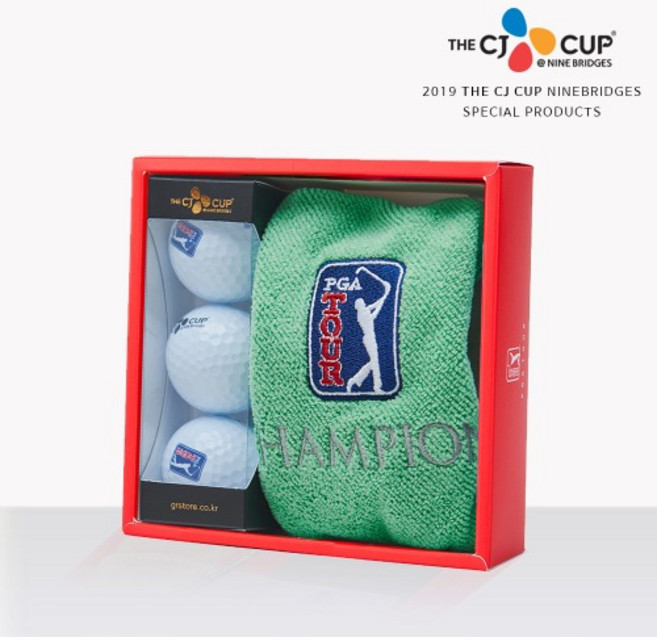 PGA 투어 The CJ Cup 릴크리너 & 볼 기프트 세트, 1개