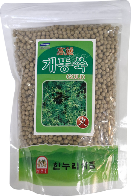 금산 한누리식품 개똥쑥환(300g+300g)(지퍼팩), 3개, 600g