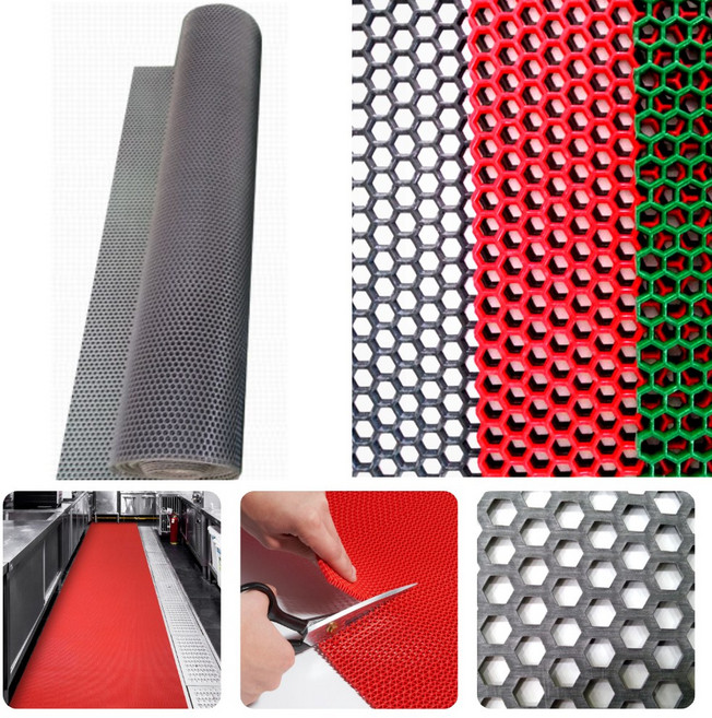 초면애 미끄럼방지 수영장매트 헥사(HEXA) 4mm 육각 현관매트 (120cm폭) 1M단위 수량만큼 이어서 맞춤재단 발송, 헥사 그린, 12개