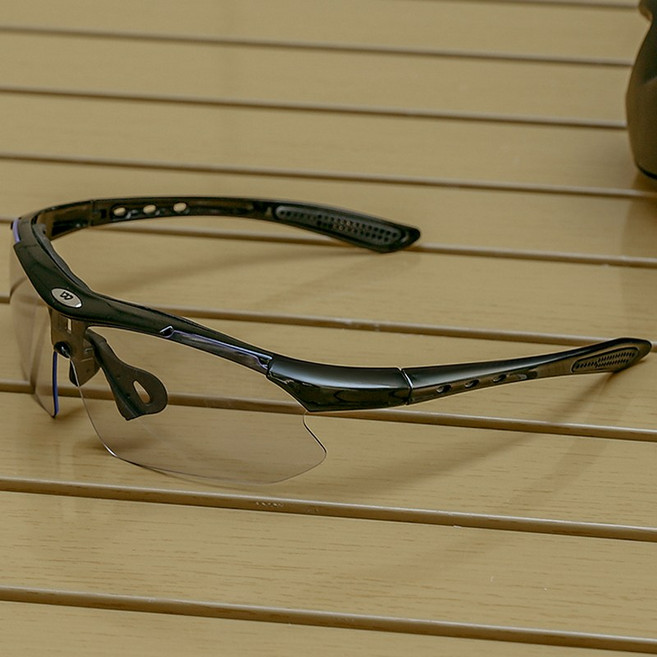 시그니처베이지 스포츠 자전거 변색 고글 선글라스 YPZ180, 변색 블랙, 1개