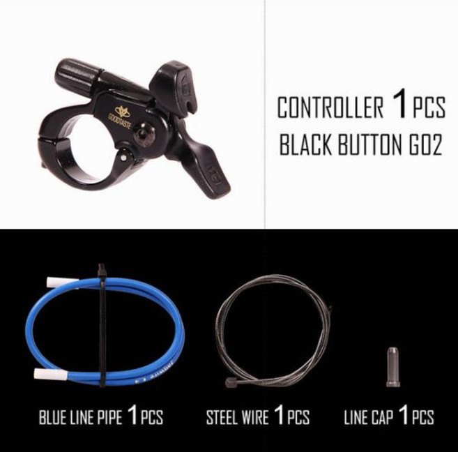 잠금 와이어 제어 레버 산악자전거 Rockshox Suntour 속도 Mannit 포크 컨트롤러 변경 스위치 버튼 보고, reference picture 04, 1개