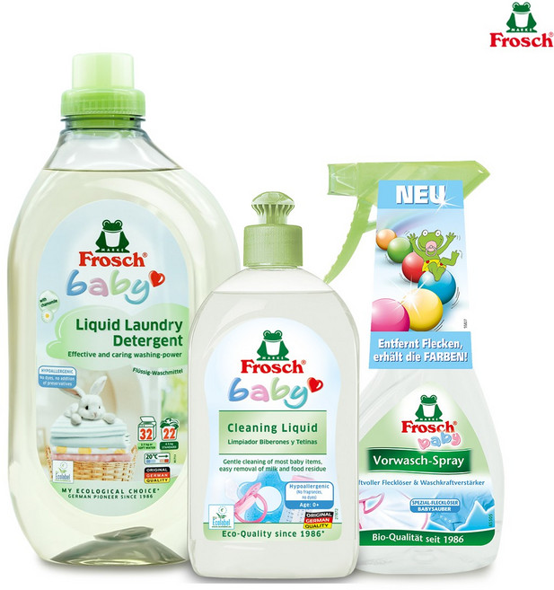 프로쉬 베이비 3종 (젖병세정제+얼룩제거제+액상 세탁세제), 2.3L, 1세트
