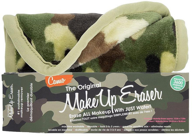 Makeup Eraser The Original Erase 워터프루프 마스카라 아이라이너 파운데이션 립스틱 등을 포함한 모든 메이크업 오리지널 핑크 207808, Camo, 1개