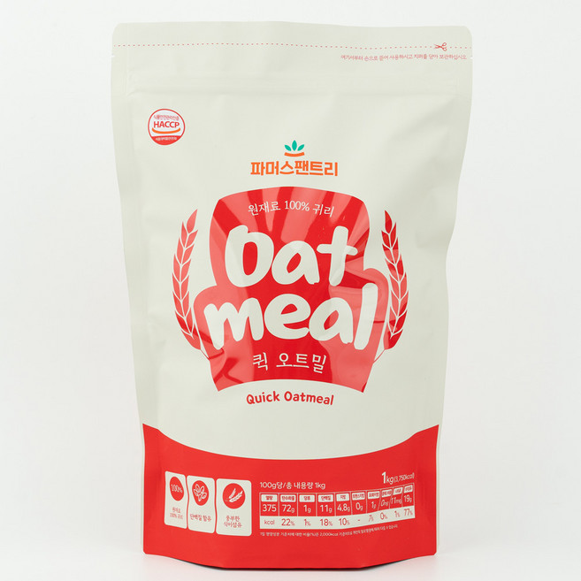 파머스팬트리 퀵 오트밀, 1개, 1kg