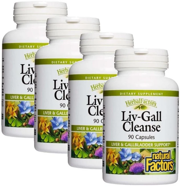 내추럴팩터스 리브갤 클렌즈 캡슐 Natural Factors Liv-Gall Cleanse, 4개 - 쿠팡