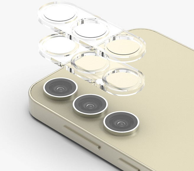 로랜텍 카메라 렌즈 풀커버 강화유리 2p, 1세트