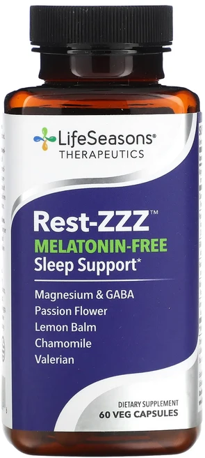 헁복하고 건강하세요 LifeSeasons Rest-ZZZ 멜라토닌 무함유 수면 보조제 베지 캡슐 60정 늘 챙기셔야합니다, LifeSeasonsRestZZZ멜라토닌무함유수면보조제, 1개 - 쿠팡