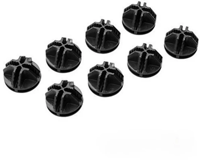 30cm 고양이와 강아지용 철망 케이지 플라스틱 자석 시트 조립형 조합 옷장 수납장 시트 애완동물 우리, 10 Black buckle