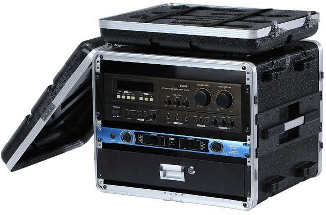 ABS 랙 케이스 음향콘솔 하드랙 오디오 장비 4U 6U 8U, 상세 페이지 참고, 4U 긴 버전 43CM