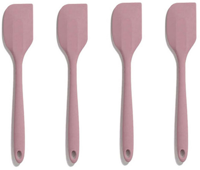 유일코리아 국산 실리콘 미니스패츌라 미니주걱, 인디핑크(4p), 1세트