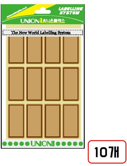 유니온)크라프트견출지 KR, (508)KR213 7매/12*31mm 10개입