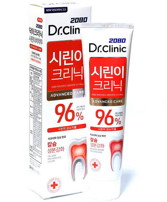 2080 닥터크리닉 시린이치약, 140g, 1개