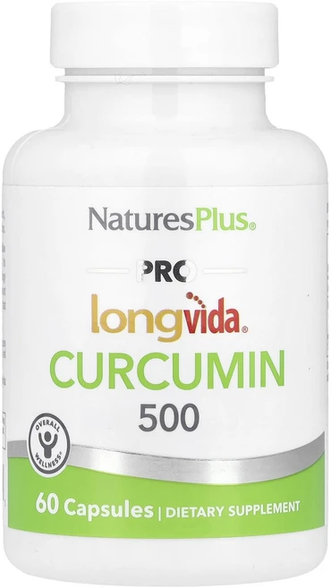 NaturesPlus Pro Longvideo® 커큐민 500mg 캡슐 60정, NaturesPlusProLongvideo커큐민500m, 1개 - 쿠팡