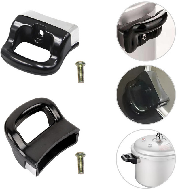 도나토르 가정용 냄비 압력솥 손잡이2p(나사포함), 2개, 블랙