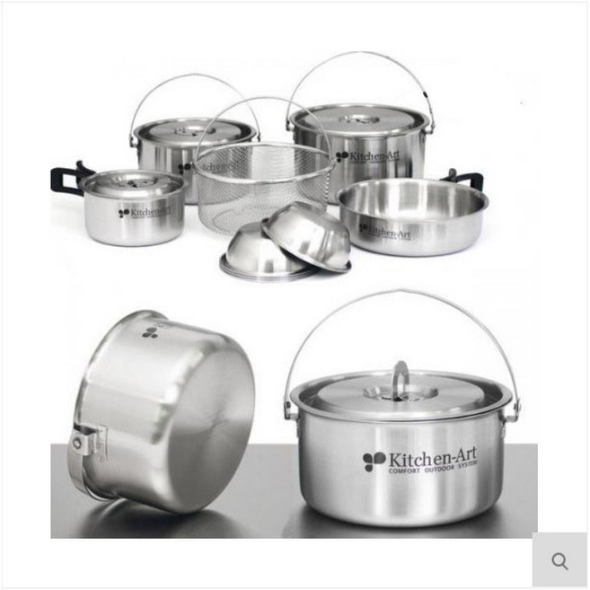 코펠 에코 통3중 스텐코펠 - 12P / 국내산 304 스텐, 상세페이지 참조, 1개