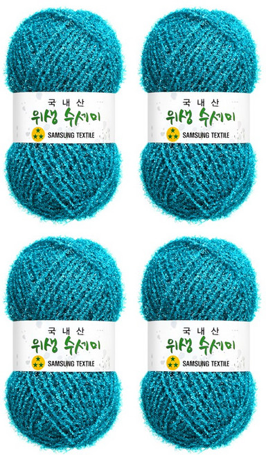 [삼성모사] 위생수세미 도톰한 수세미실, 4개, 711