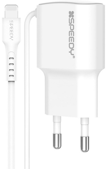 아이폰일체형충전기 고속 2.1A 8핀 1.2m 군대일체형충전기 부대반입, 일체형, 1개