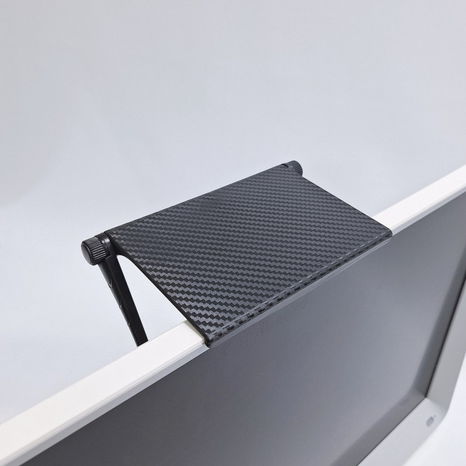 맨사템 모니터 TV 위 선반 공유기 셋탑 세탑박스 거치대 트레이, 1개, (블랙)소형