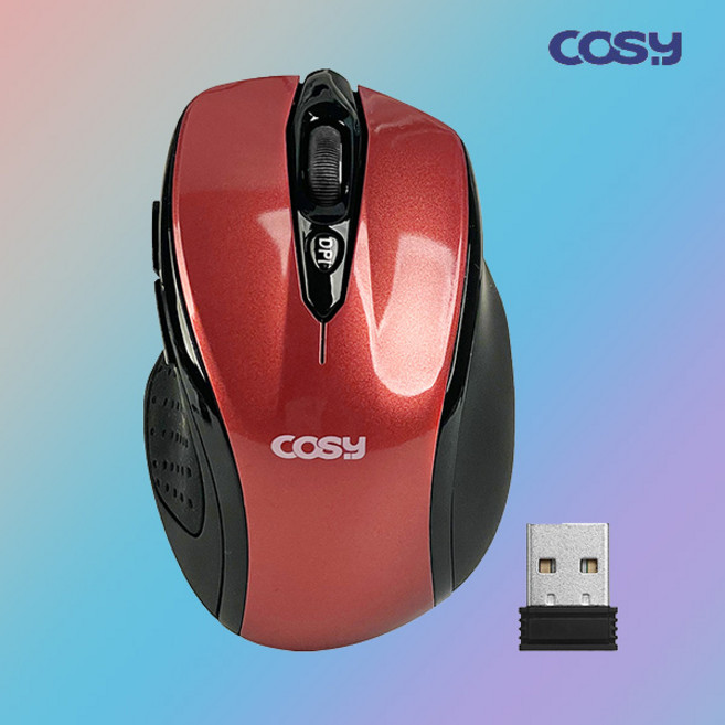 코시 무선나노 6버튼 마우스 레드 [M936WL]