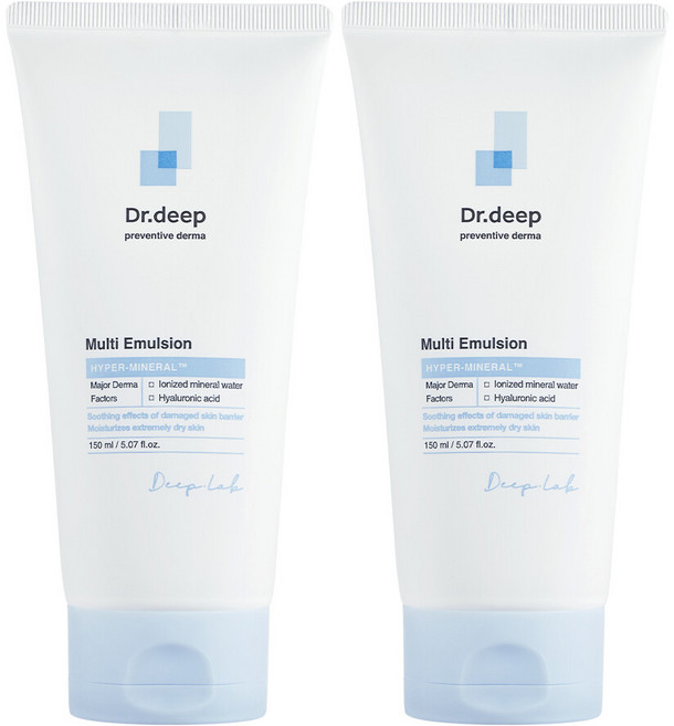 닥터딥 미네랄 모이스처 멀티에멀젼 플러스 오돌토돌 피부결개선 로션, 150ml, 2개