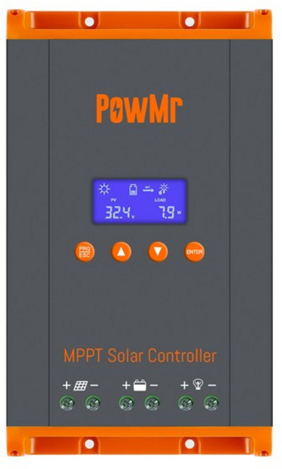 PowMr MPPT 60A 40A 30A 20A LCD 태양열 충전 컨트롤러 12V 24V 36V 48V 자동 배터리 태양 전지 패널 스마, 01 MPPT 60A Pro_01 CHINA, 1개