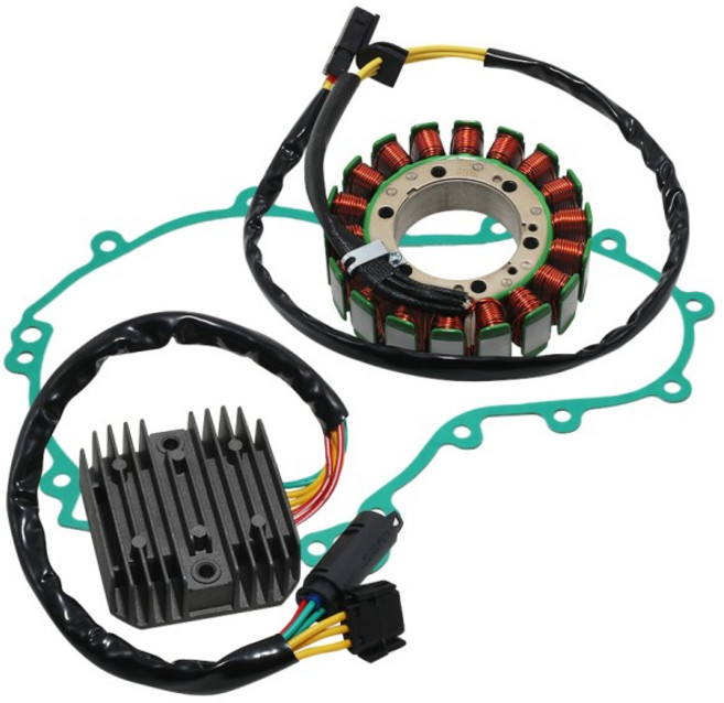 오토바이 고정자 코일 및 레귤레이터 정류기 개스킷 발전기 커버 세트 BMW F650GS 용