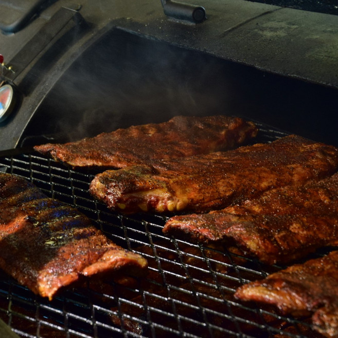 [카우보이그릴] 텍사스바베큐 2년 숙성 참나무 훈연 스페어립 풀랙 1.2kg 이상, 1개