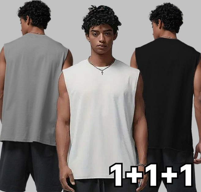 마할로 남자 나시 티 오버핏 헬스 민소매 이너 3종세트