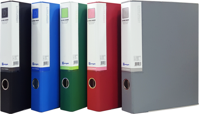 인터탑 영오 합지 바인더 대용량 문서를 철하는 문서철 A4, 합지3공 D링 A4 3cm 적색, 1개