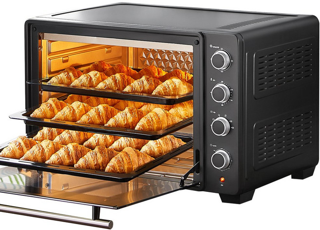 리빙웰 65L 대용량 컨벡션 오븐 제과 제빵 가정용 업소용 OV650