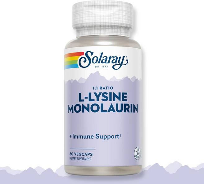 솔라레이 L-라이신 모노라우린 60 식물성 캡슐, 60정, 1개