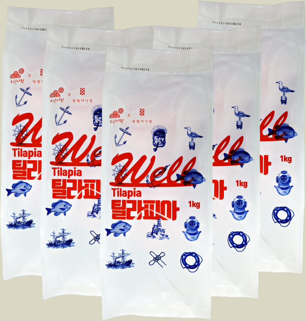 웰틸라피아1kgx5개 생생어시장, 5개, 1kg