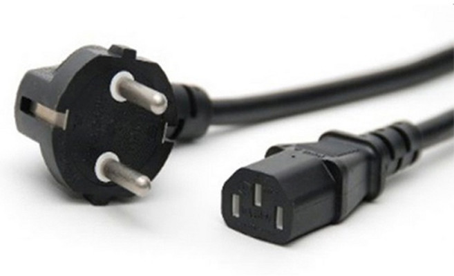 (티테크놀로지) 국산 컴퓨터 전원 파워 케이블 (220V/10A) (벌크/1M), 1개, 1m