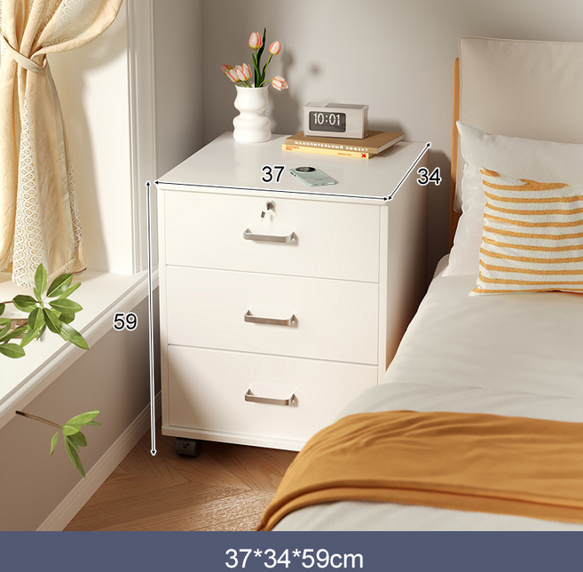 이동형 잠금 서랍장 사무실서랍장 서류장 책상서랍세트, 37cm