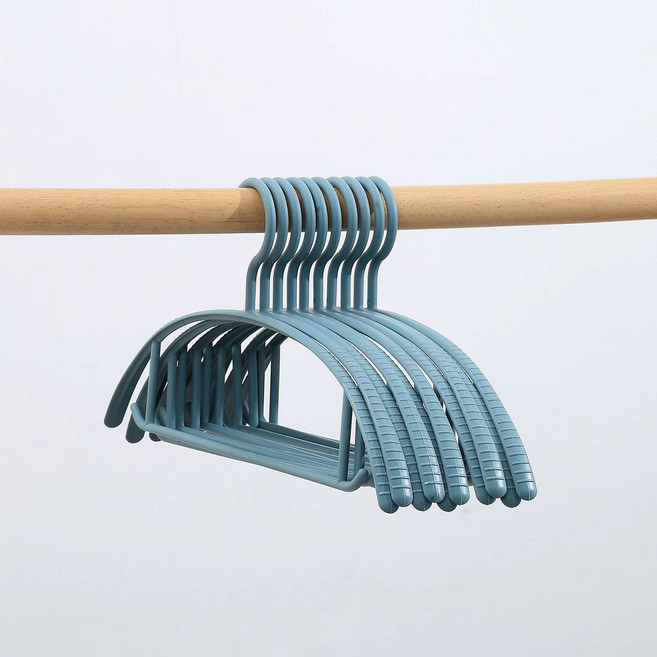 비바띵즈 어깨뿔방지 옷걸이 니트 원터치 플라스틱옷걸이, 딥블루, 20개