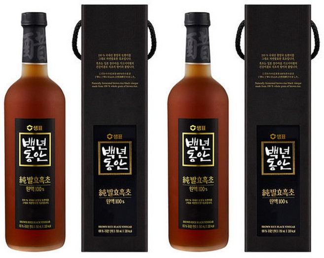 샘표 백년동안 순발효흑초원액 750ml x2세트, 2세트