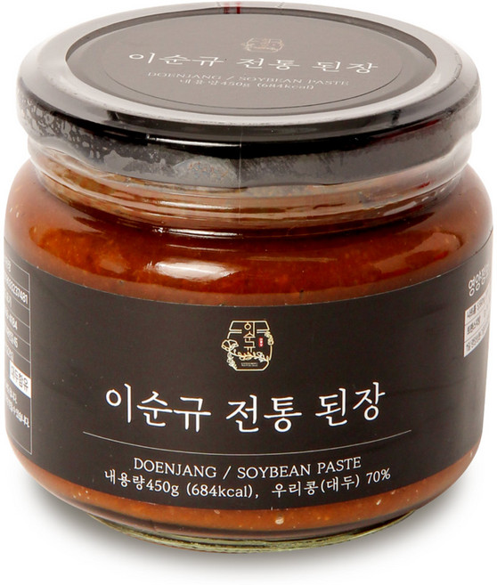 [이순규 전통장] 전통 된장 450g, 1개