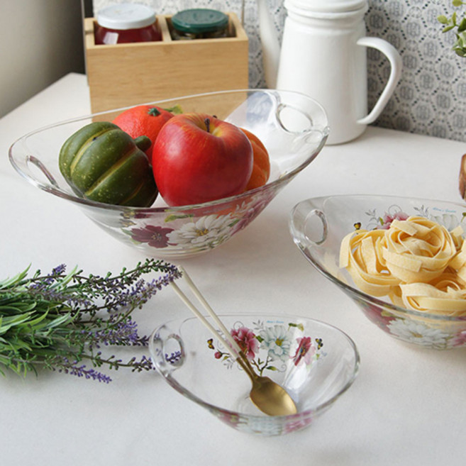 cocooning 이탈리아 Diamant 빙수 디저트볼 화채 샐러드볼, 중, 1개