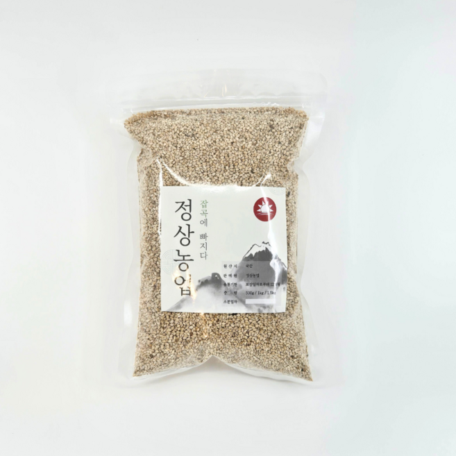 정상농업 국산 참깨, 1개, 500g