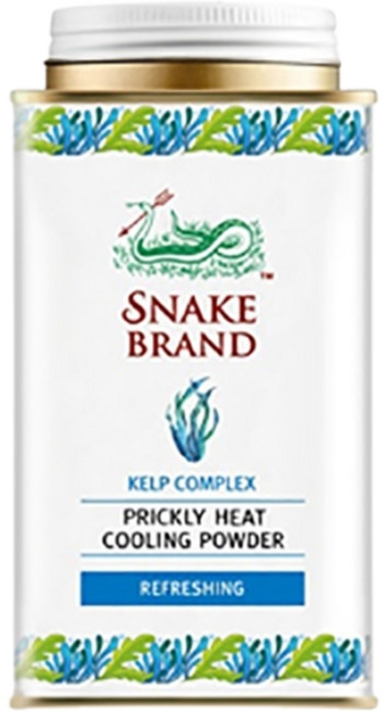 泰國 SNAKE BRAND 爽身粉 痱子粉 涼感 蛇牌 降溫, 1個, 海洋清新-中, 140g