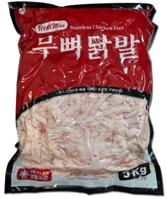 [프레쉬맥스] 닭발 원료 무뼈닭발 5Kg, 1개