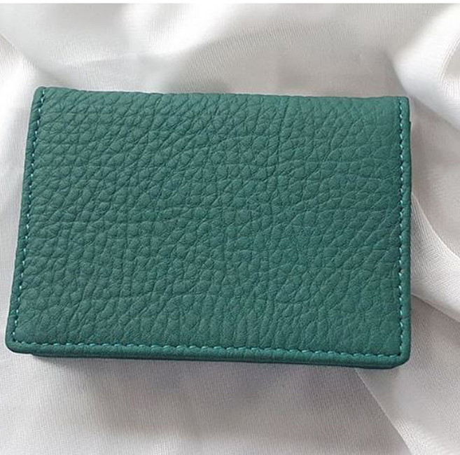 소가죽 카드 미니 지갑 심플한 여자 남자 여성 명함