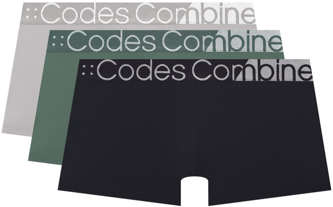 코데즈컴바인이너웨어 투톤 아웃밴드 아스킨 드로즈 3PACK (LGY KH BK)