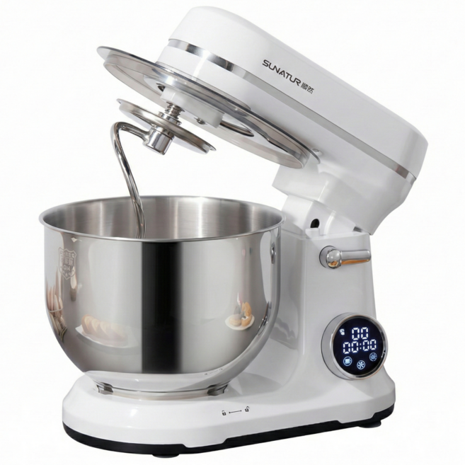 이지도우 DC모터 반죽기 제빵 가정용 업소용, ed_602e,화이트+추가믹싱볼