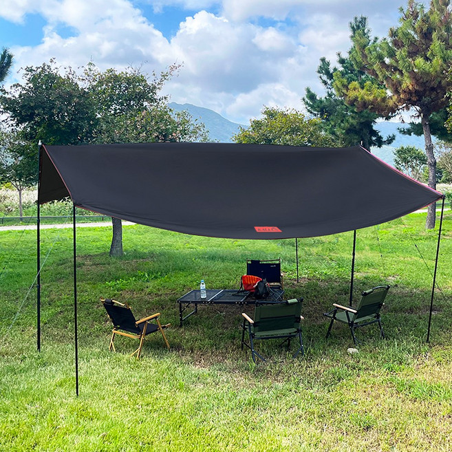 칼루스 캠핑 타프 실버코팅 블랙타프 400*365cm