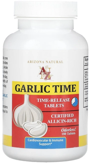 아리조나네츄럴 갈릭 타임 180 정, 1개, 180정 - 쿠팡